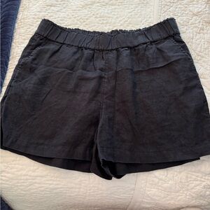 Women's Black Linen Shorts. Size XL. Barely worn.